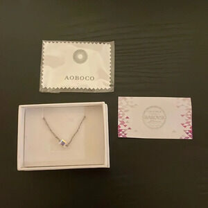 Aoboco anklet with Swarovski crystal